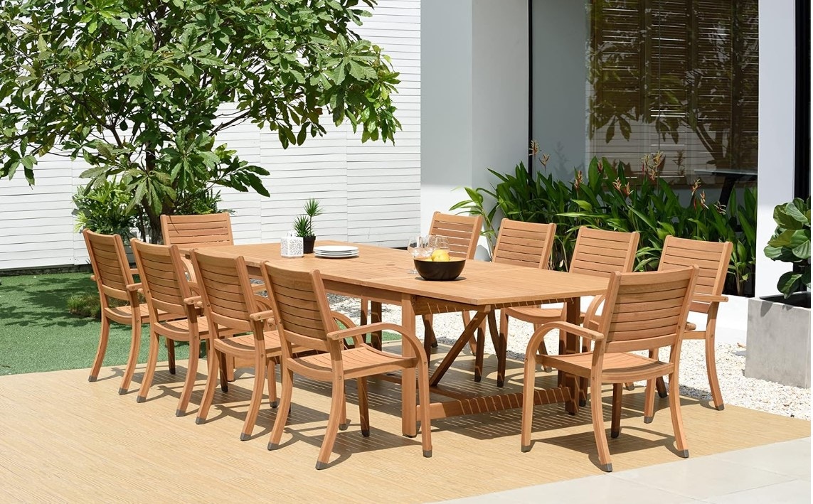 Leyland/Catalina Outdoor Dining Table by Amazonia